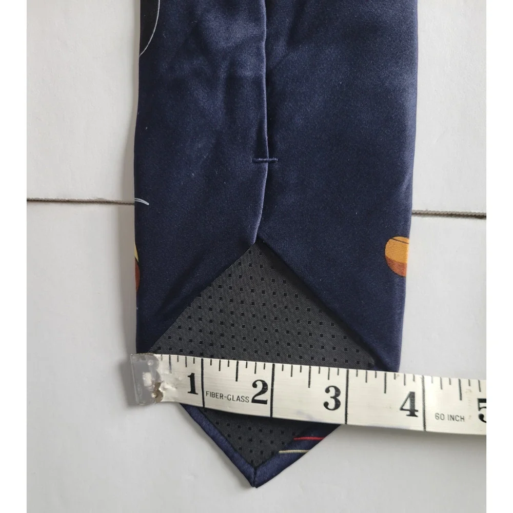 Mickey Unlimited Disney Mens 100% Silk Sporty Mickey Mouse Tie NWT Navy